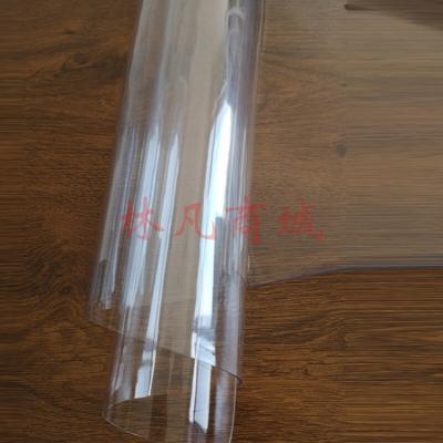 夕音餐桌布防水防油透明塑料餐桌垫软玻璃加厚茶几垫 透明普通(1.5mm) 80*120cm