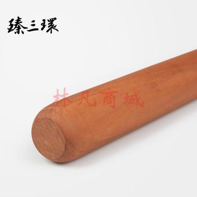 臻三环 擀面杖 实木滚轴 家用枣木面板 擀饺子皮专用 擀面棍 烘焙工具 长28cm、直径中间2.3cm、两头0.6cm