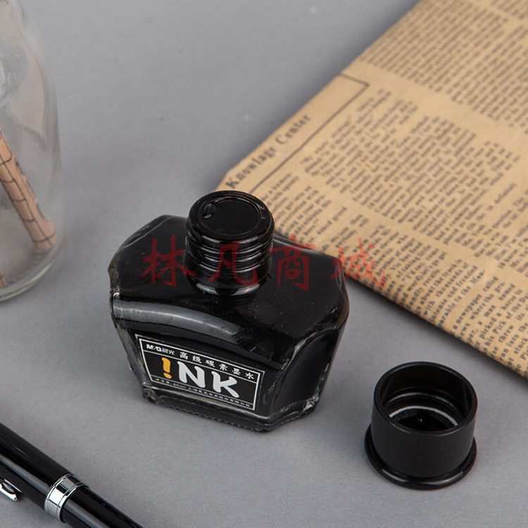 晨光(M&G)文具黑色60ml高级碳素墨水 大容量不堵钢笔墨水 开学文具 单瓶装AICW9001