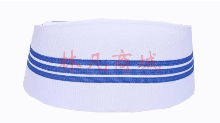 护士帽 白色 三道杠