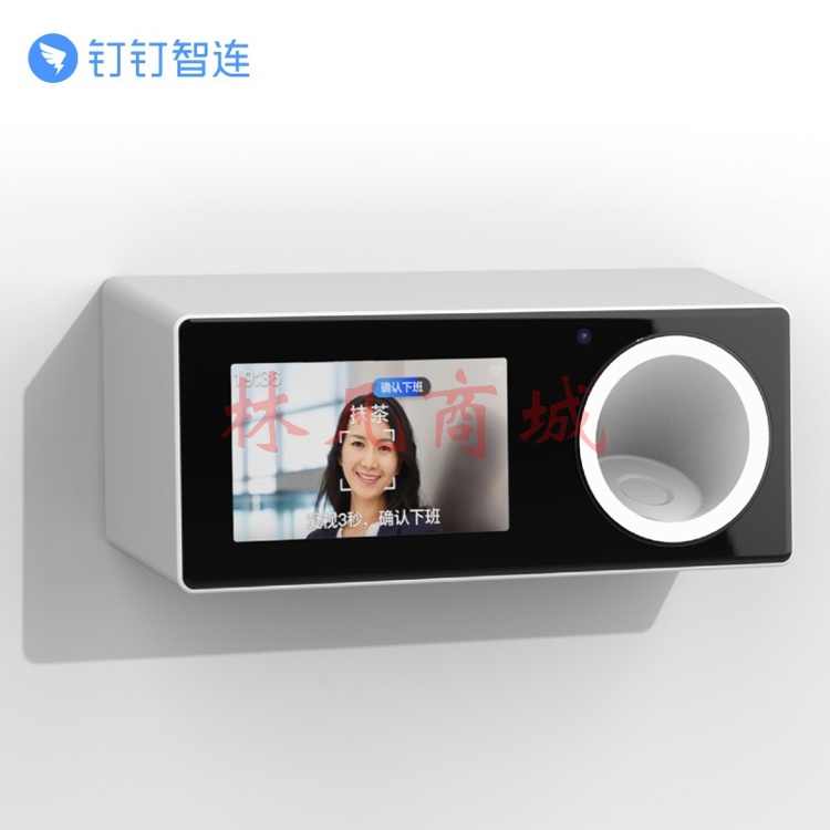 钉钉M1F指纹考勤机人脸识别打卡机人脸机面部识别刷脸扫脸指纹一体机上班签到机