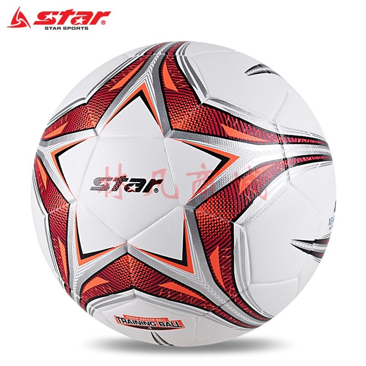世达（star）足球4号青少年小学生训练用球5号成人中学生训练用球SB5185 SB5185C-04（红色5号成人用球）