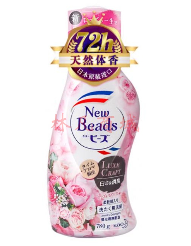 花王 KAO 香氛洗衣液780g日本进口清洁去污含柔顺剂玫瑰香