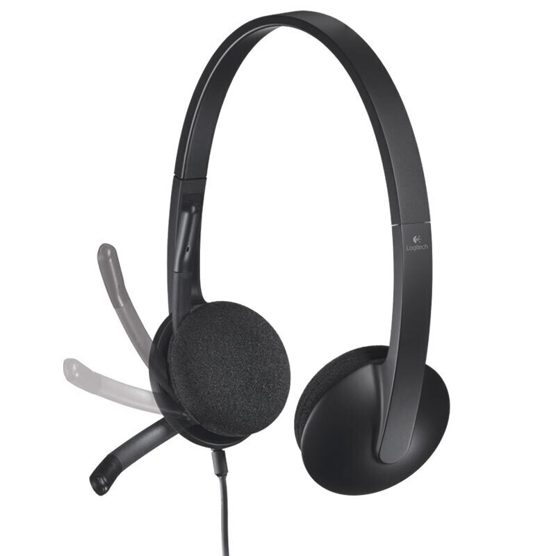 罗技（Logitech） H340 USB耳机耳麦 头戴式电脑耳机有线 带麦克风话筒办公视频教育培训