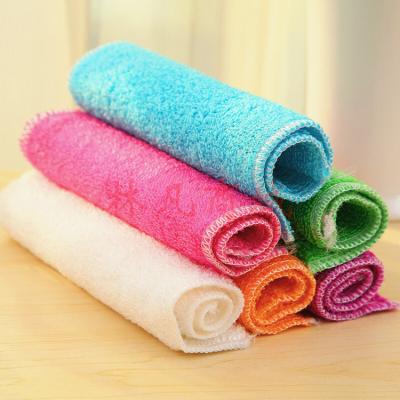 家居洗碗巾清洁抹布细竹纤维双面加厚吸水不掉毛抹布不易沾油洗碗巾厨房洗碗布清洁巾