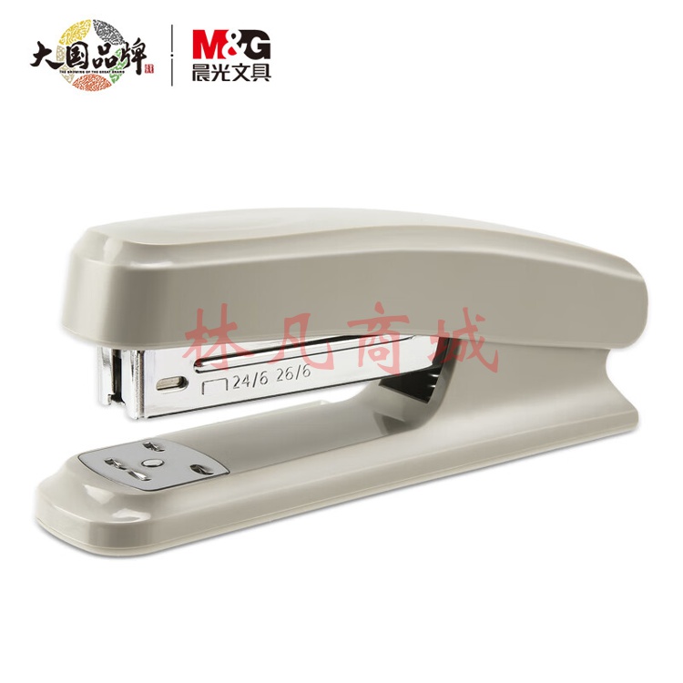 晨光(M&G)文具12#订书机 耐用便携订书器 办公用品 灰色单个装ABS92723