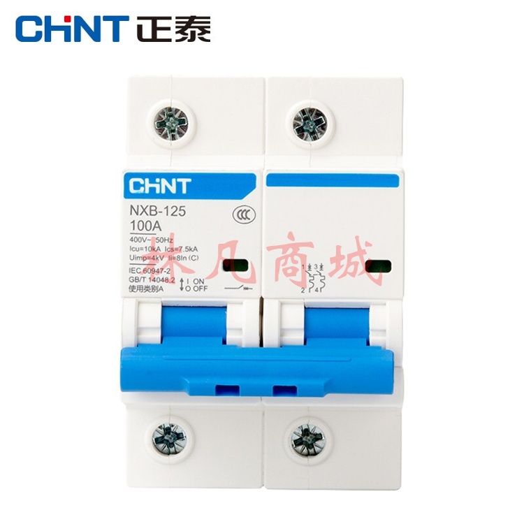正泰（CHNT）（CHNT）NXB-125-2P-C100 空气开关 过载空气开关 2P 100A