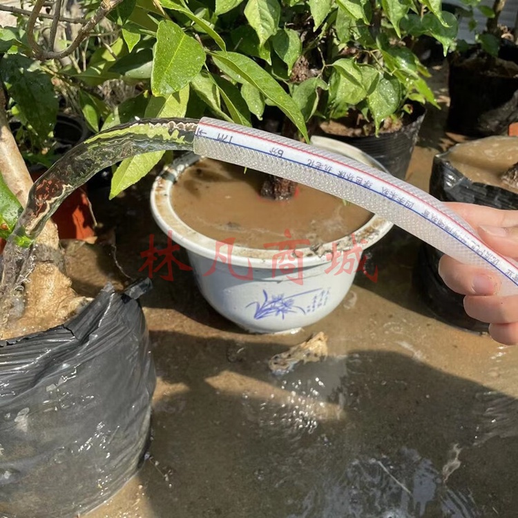 凝清坊家用pvc透明塑料高压防爆蛇皮软管花园浇花水管4分6分1寸加厚软管
