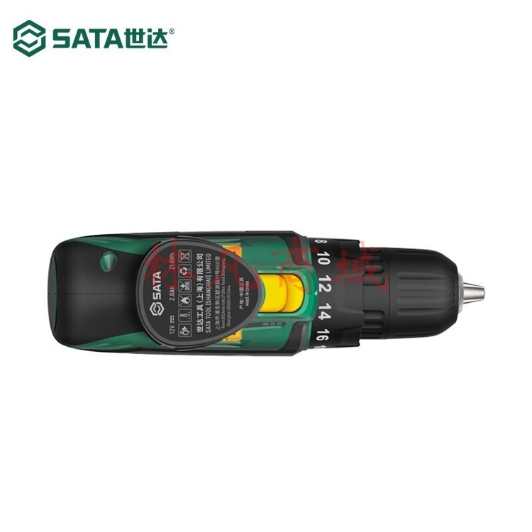世达（SATA） 锂电钻工具箱套装 12V锂电钻05806（双电顶配款）