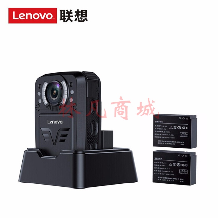 联想(Lenovo))执法记录仪防爆 内置32G高清红外夜视录像WiFi手机互联 可拆卸电池触屏随身便携式DSJ-8H遥控板 黑色