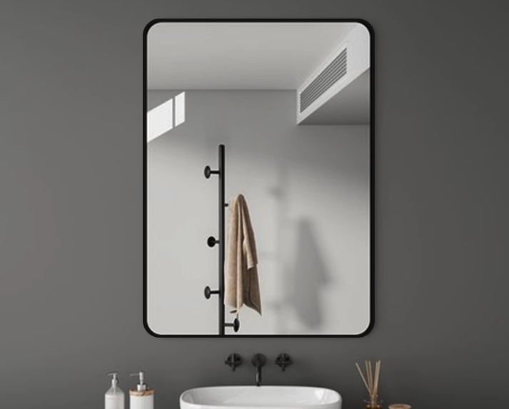 其他品牌 其他厨卫用具 40cm*60cm 浴室镜子卫生间化妆镜壁挂厕所玻璃镜定制尺寸洗手间梳妆镜挂墙式