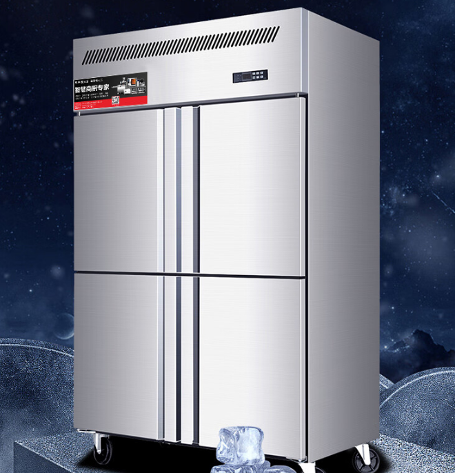 麦大厨 电冰箱 MDC-ZLC4-1000L4-LCBG 四开门冰箱商用冷藏冷冻保鲜双温大容量厨房酒店饭店882L立式风冷冰柜（不含运费）