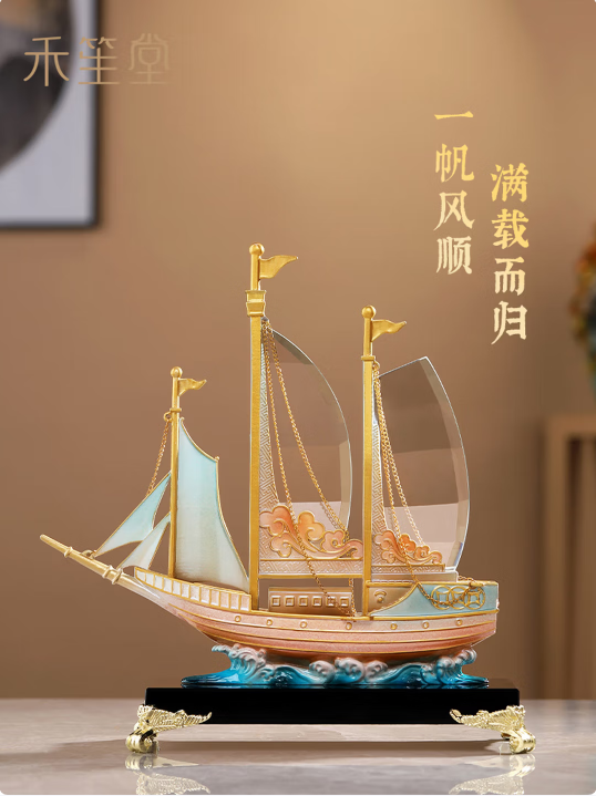禾笙堂 节庆饰品 26*9.5*27cm 一帆风顺摆件